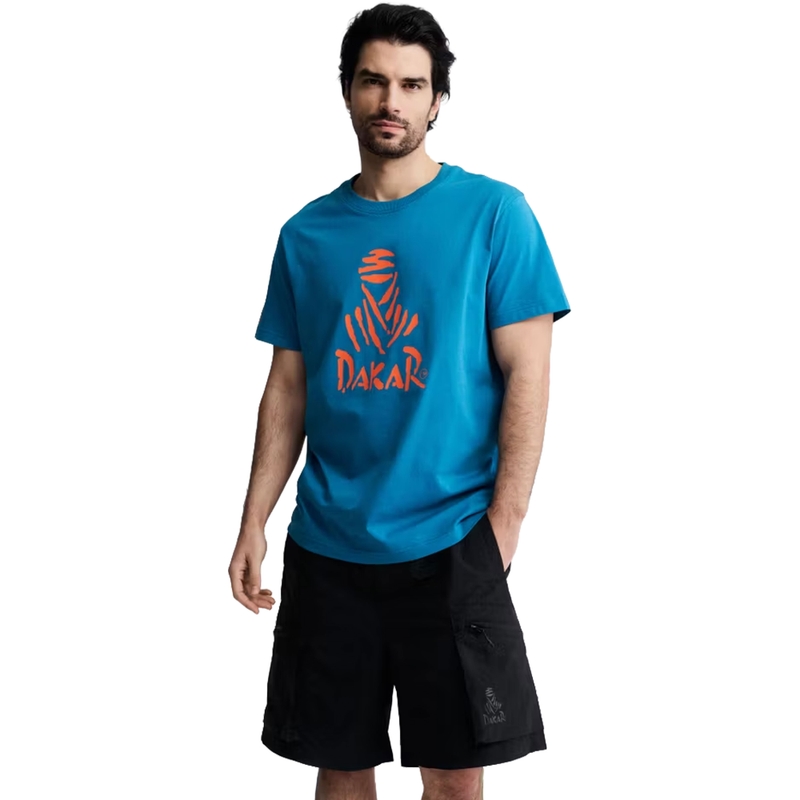 Maglietta blu con logo Dakar 263