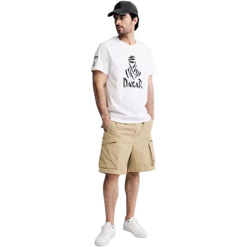 T-shirt con logo Dakar W 263 bianca