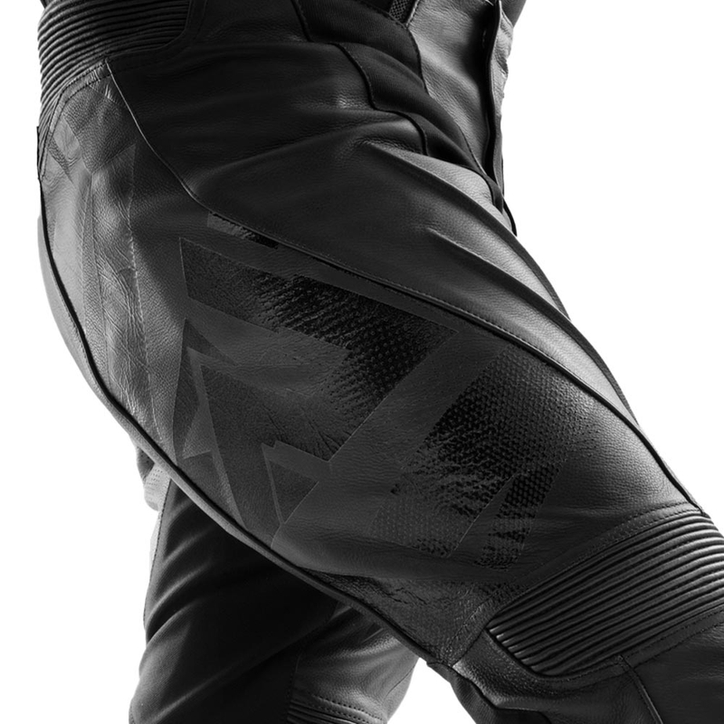 Pantaloni da moto in pelle Rebelhorn Inferno neri