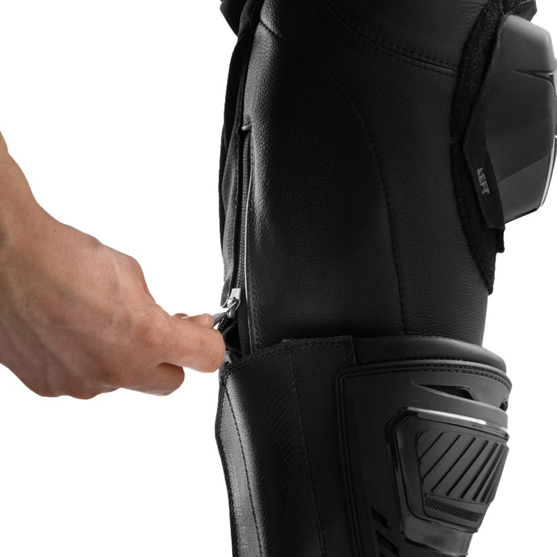 Pantaloni da moto in pelle Rebelhorn Inferno neri