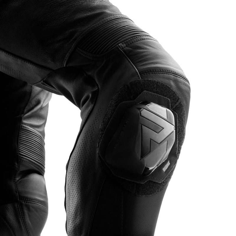 Pantaloni da moto in pelle Rebelhorn Inferno neri
