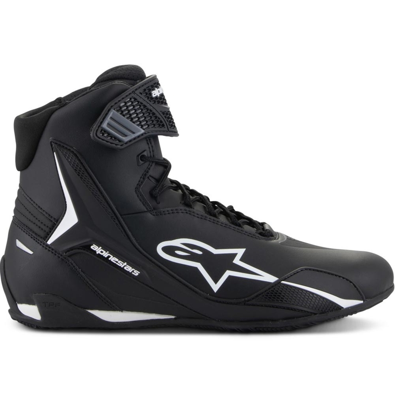 Stivali da moto Alpinestars Faster-4 neri e bianchi