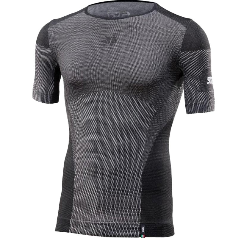 T-shirt funzionale SIXS BT TS1L V2 in carbonio nero