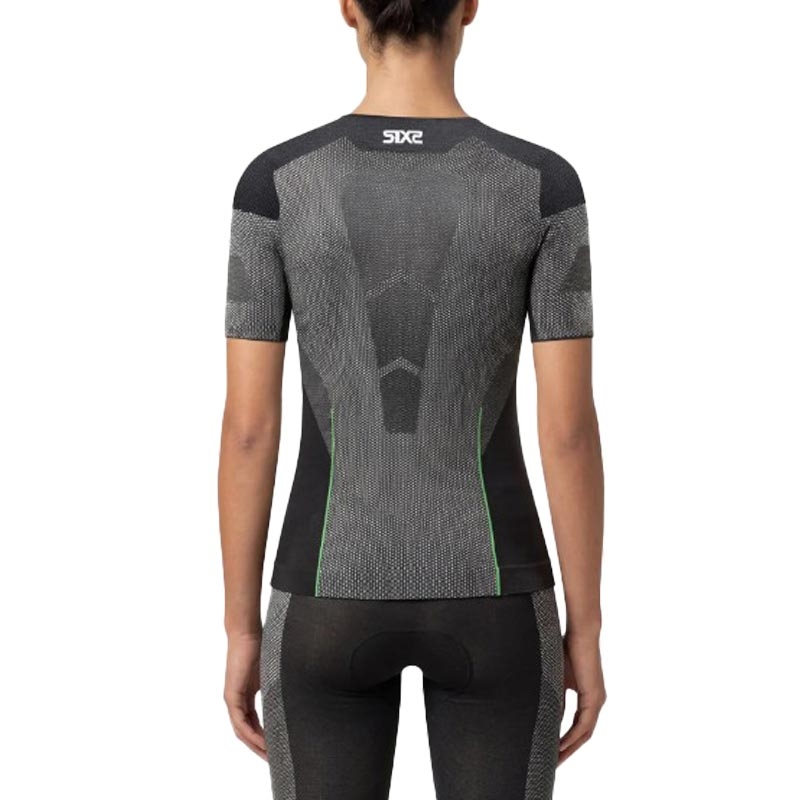 T-shirt funzionale SIXS BT TS1L V2 in carbonio nero