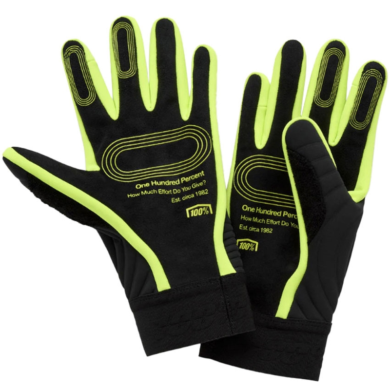 Guanti da motocross 100% - USA BRISKER EXTREME giallo fluo-nero