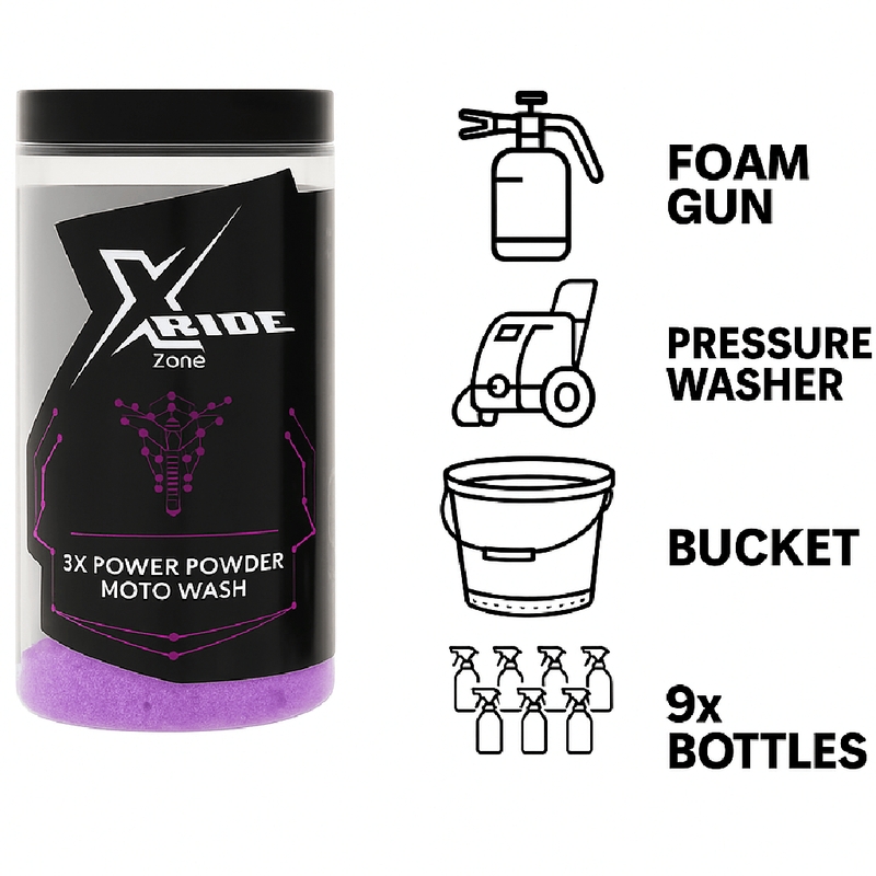 Shampoo in polvere per moto XzoneRide® Power Powder-Moto Wash 60 g