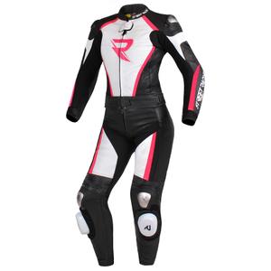 Tuta donna Street Racer Kiara nero-bianco-rosa fluo Saldi