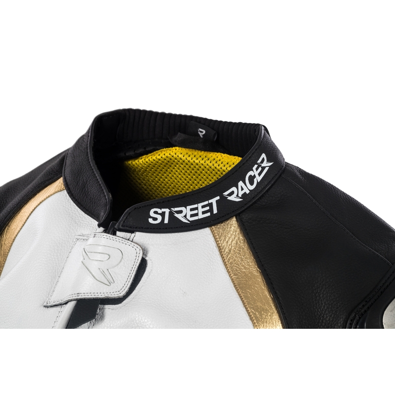 Dámská kombinéza Street Racer Kiara černo-bílo-zlatá