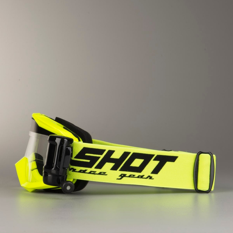 Motokrosové brýle Shot Assault Roll-Off fluo žluté