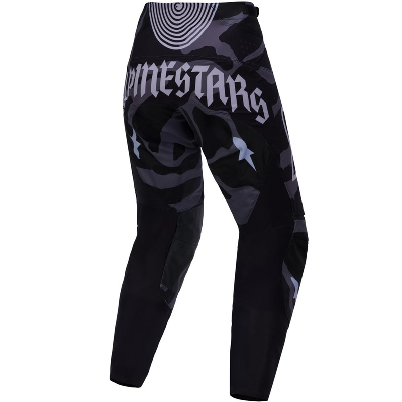 Pantaloni da motocross Alpinestars Techstar edizione limitata Beast Coast grigio-nero-arancione