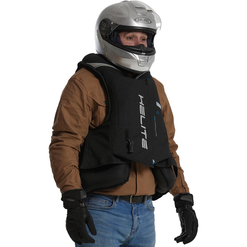 Gilet airbag Helite Double Turtle Hivis verde-giallo