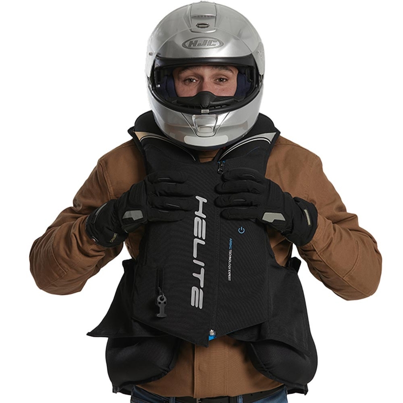 Gilet airbag Helite Double Turtle Hivis verde-giallo