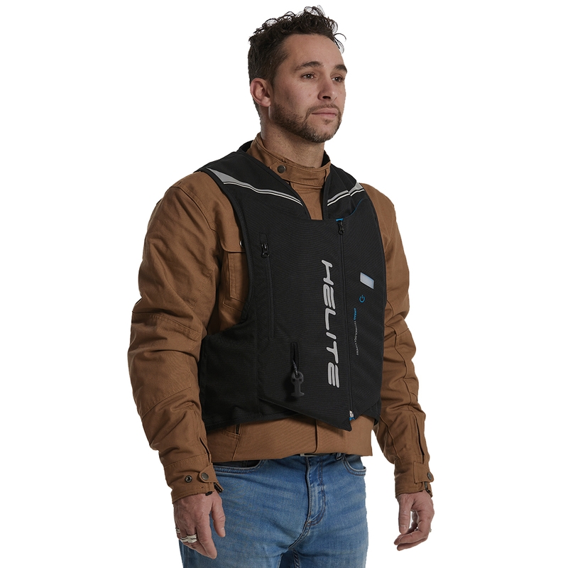 Gilet airbag Helite Double Turtle Hivis verde-giallo