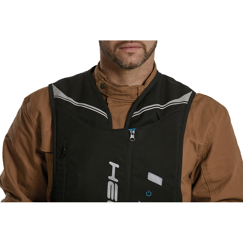 Gilet airbag Helite Double Turtle Hivis verde-giallo