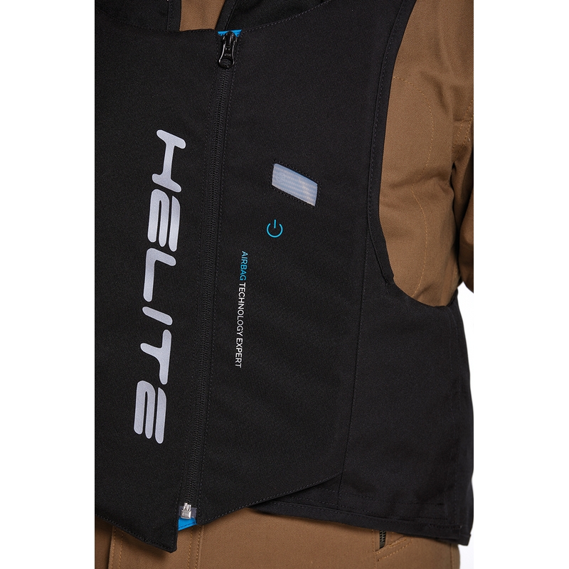 Gilet airbag Helite Double Turtle Hivis verde-giallo