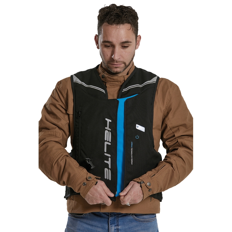 Gilet airbag Helite Double Turtle Hivis verde-giallo