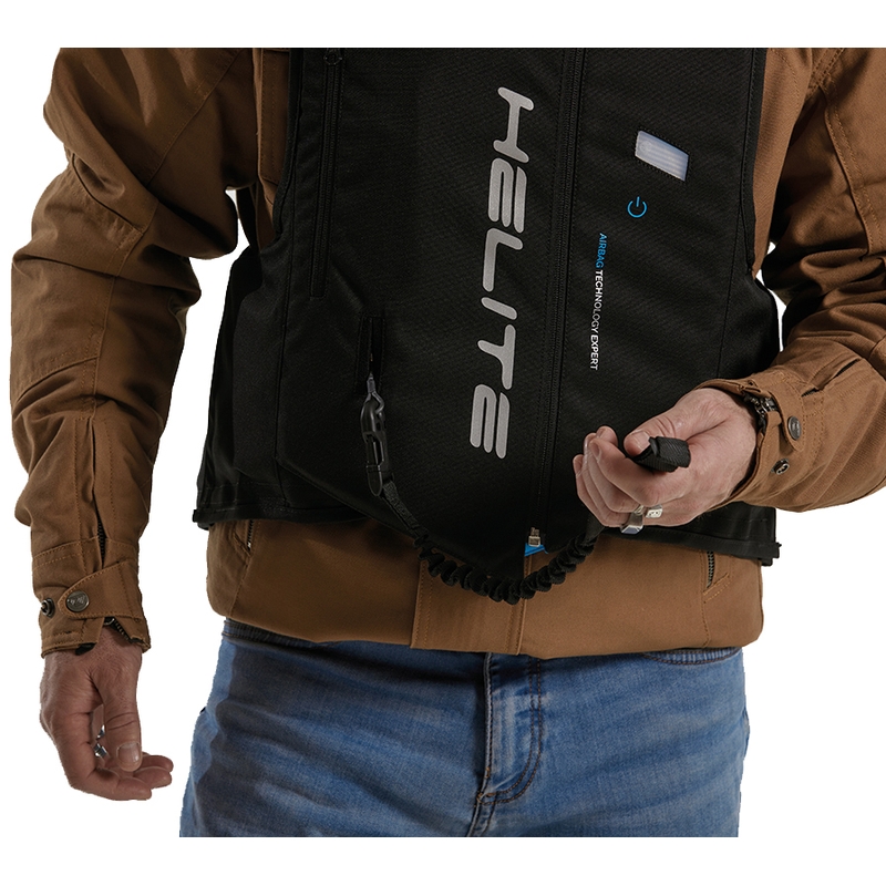 Gilet airbag Helite Double Turtle Hivis verde-giallo