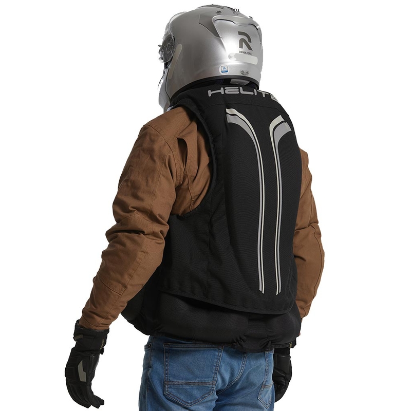 Gilet airbag Helite Double Turtle Hivis verde-giallo