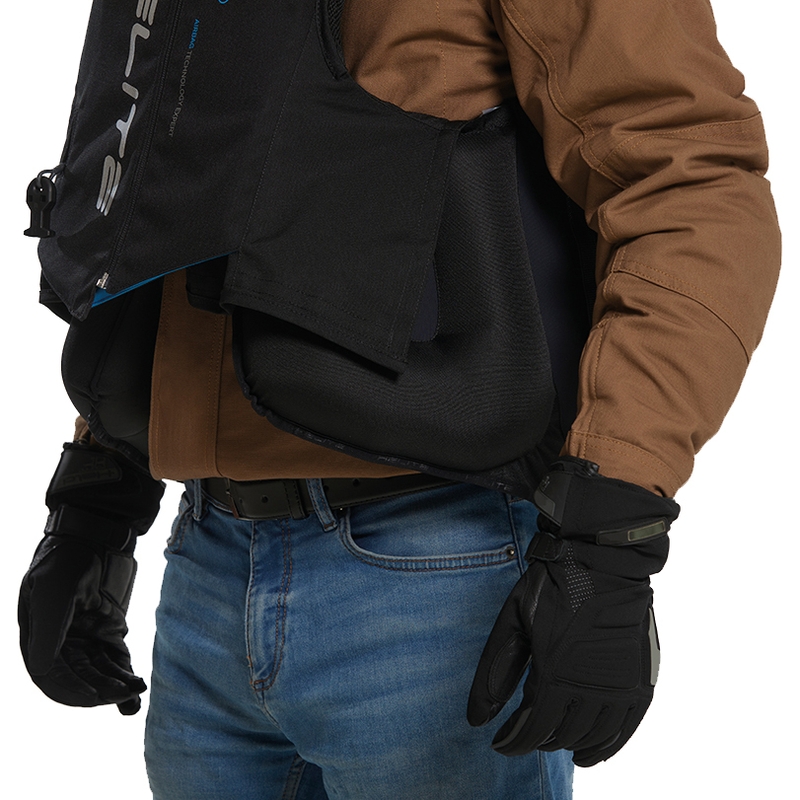 Gilet airbag Helite Double Turtle Hivis verde-giallo