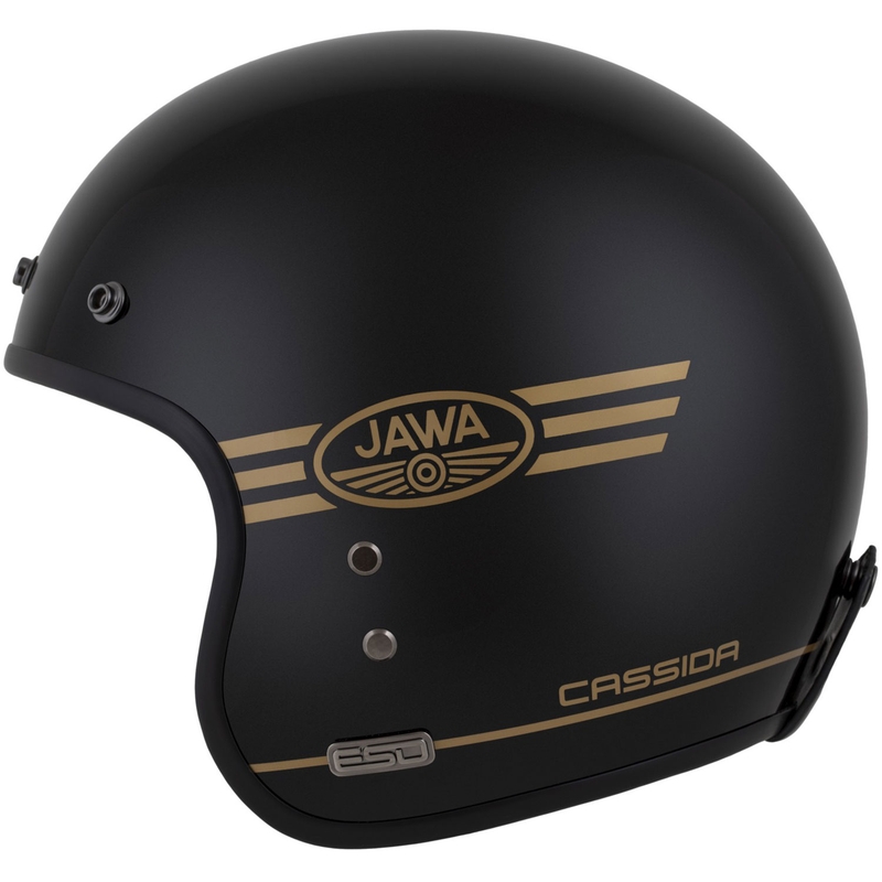 Cassida Eso Jawa Pérák casco aperto nero perla-oro