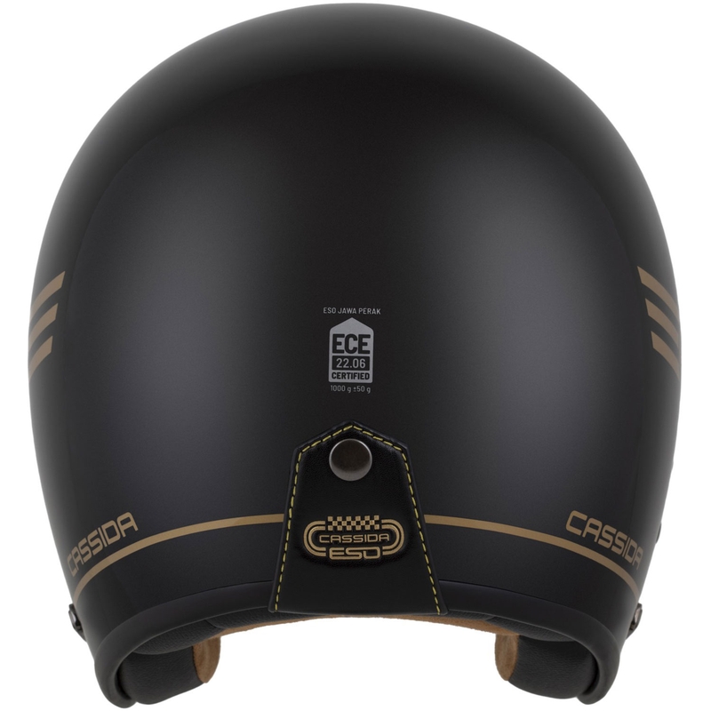 Cassida Eso Jawa Pérák casco aperto nero perla-oro