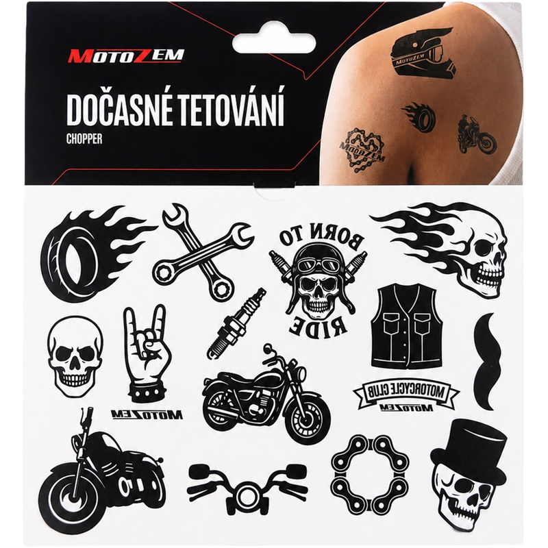 Tatuaggio temporaneo MotoZem Chopper