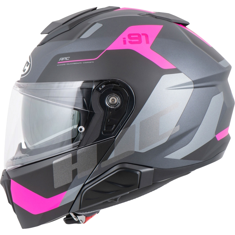 Casco modulare HJC i91 Carst MC8SF nero-rosa