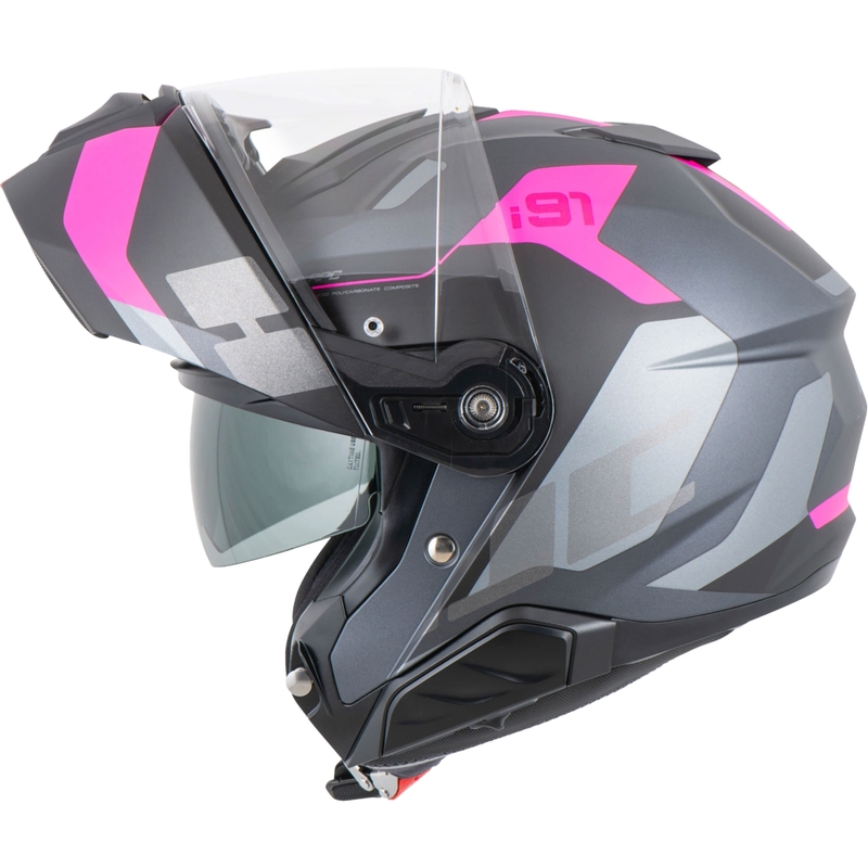 Casco modulare HJC i91 Carst MC8SF nero-rosa