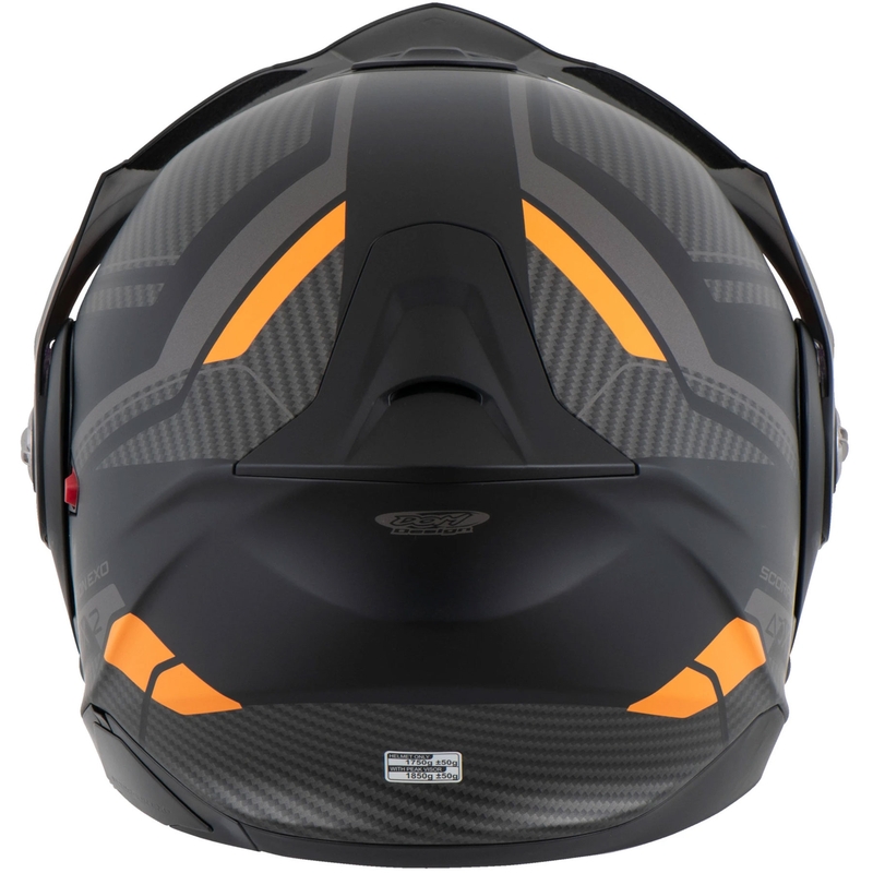 Casco moto ribaltabile Scorpion ADX-2 LEWIS nero-arancio opaco