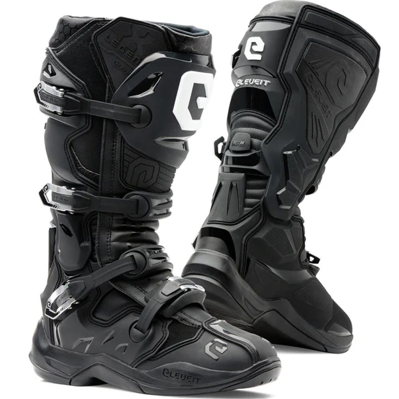 Stivali da motocross Eleveit X-Legend EVO neri-neri