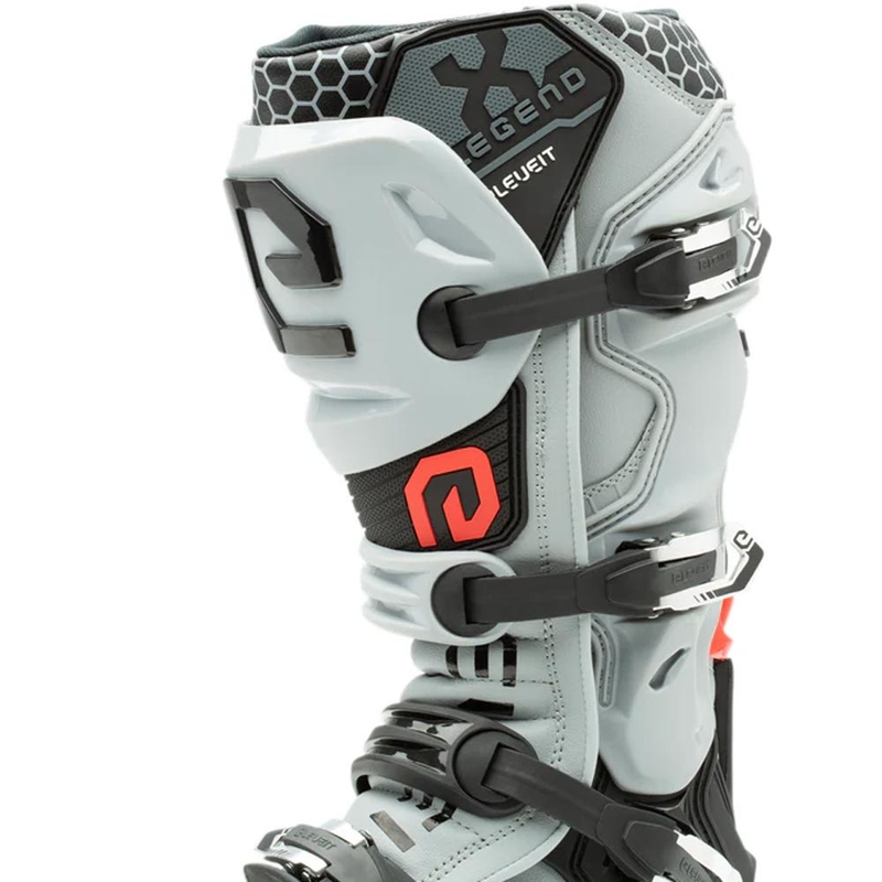 Stivali da motocross Eleveit X-Legend EVO neri e grigi