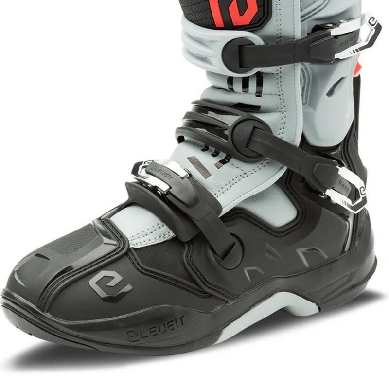 Stivali da motocross Eleveit X-Legend EVO neri e grigi