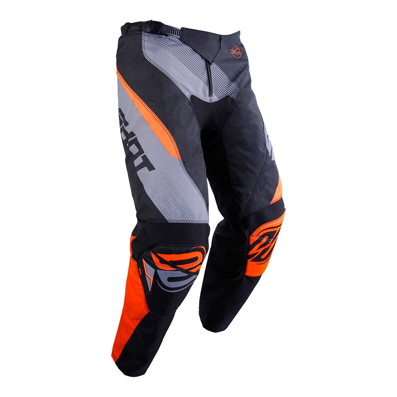 Dětské motokrosové kalhoty Shot DEVO Ultimate černo-fluo oranžové výprodej