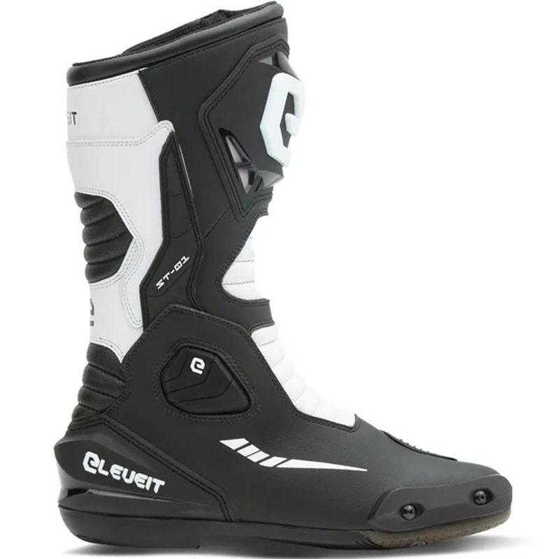 Stivali da moto Eleveit ST-01 neri e bianchi