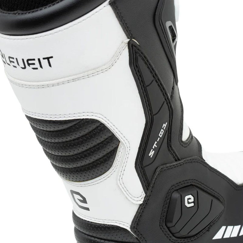 Stivali da moto Eleveit ST-01 neri e bianchi