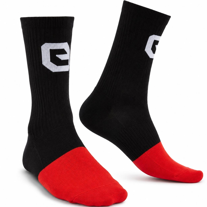 Calzini Eleveit con logo, neri