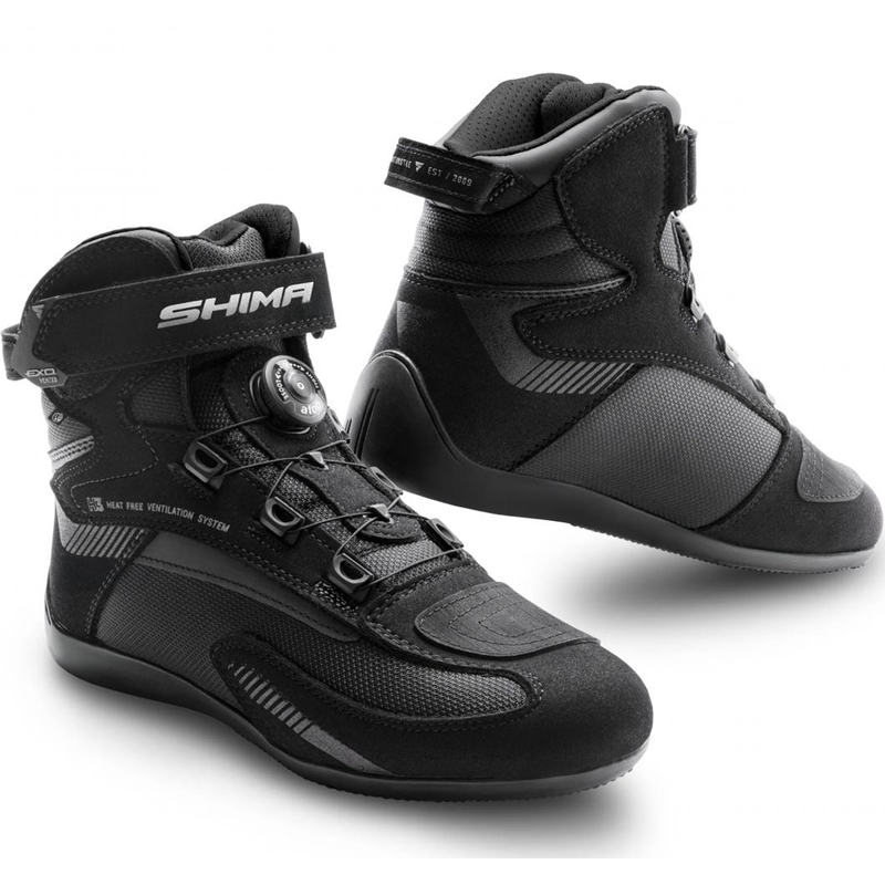 Stivali da motociclista da donna Shimano Exo neri-neri