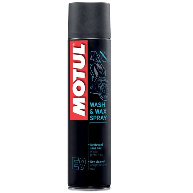 Spray per il trattamento della plastica Motul E9 Wash Wax 400 ml