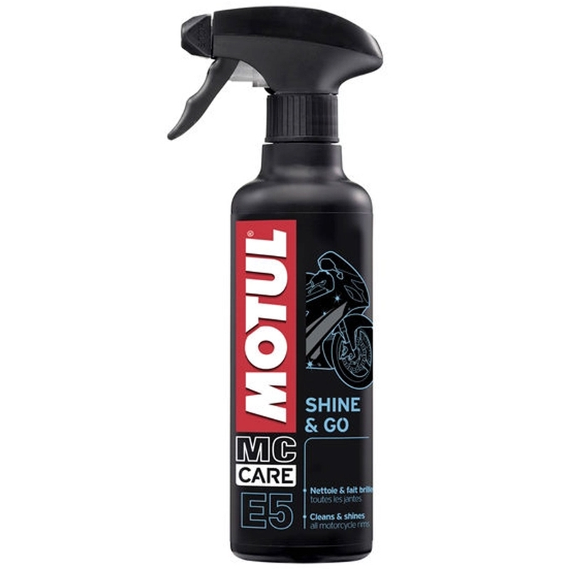 Motul E5 Shine and Go Spray per il trattamento della plastica