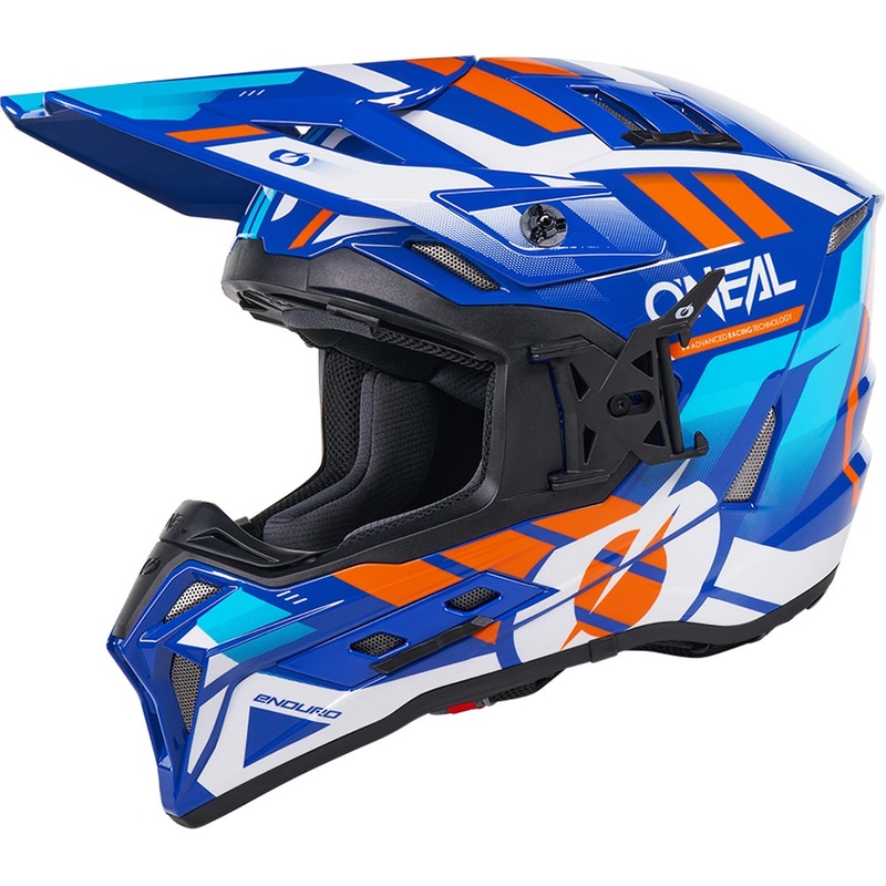Casco da motocross O´Neal EX-SRS blu polvere-arancione