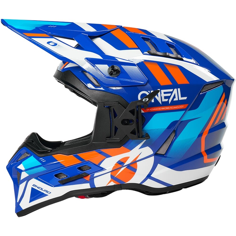 Casco da motocross O´Neal EX-SRS blu polvere-arancione