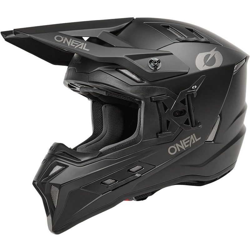 Casco da motocross O'Neal EX-SRS nero opaco