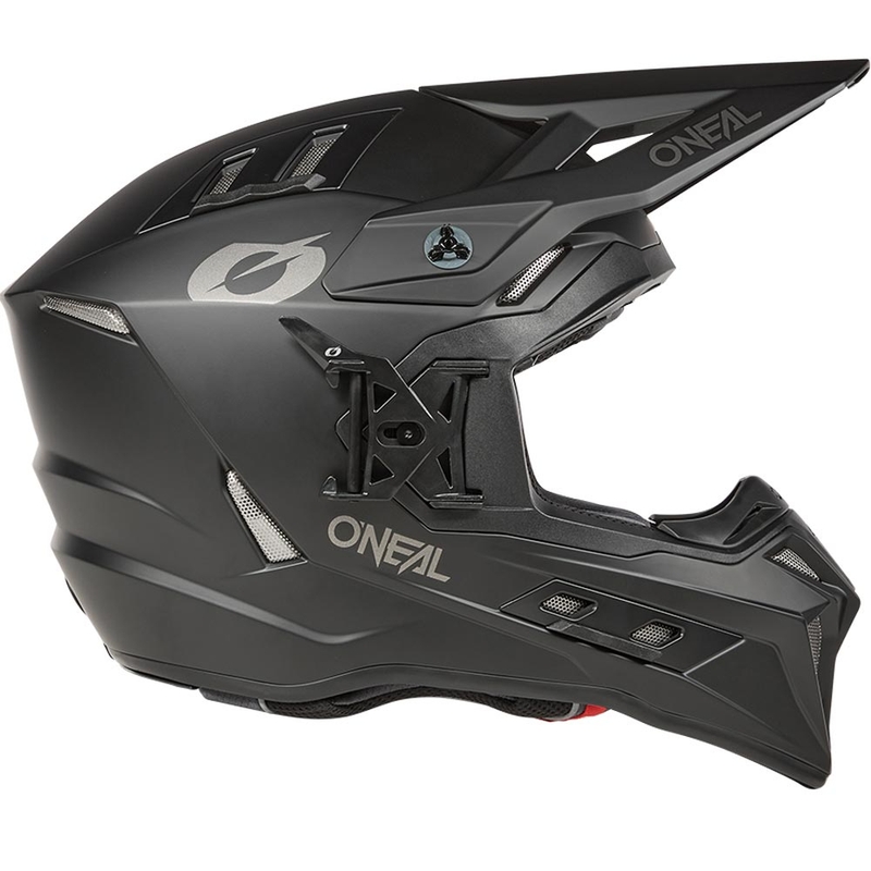 Casco da motocross O'Neal EX-SRS nero opaco