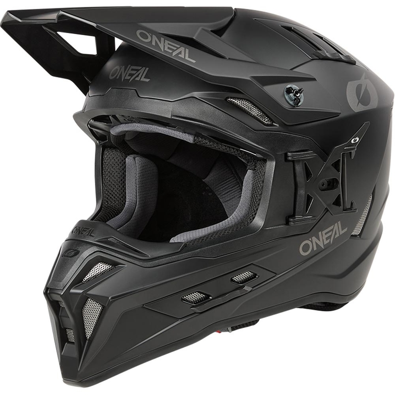 Casco da motocross O'Neal EX-SRS nero opaco