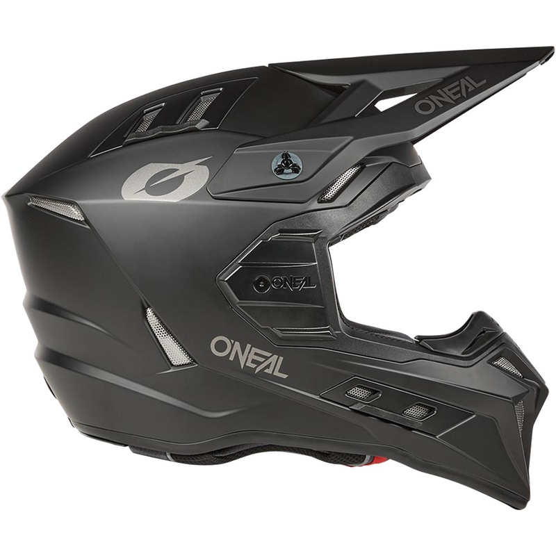 Casco da motocross O'Neal EX-SRS nero opaco