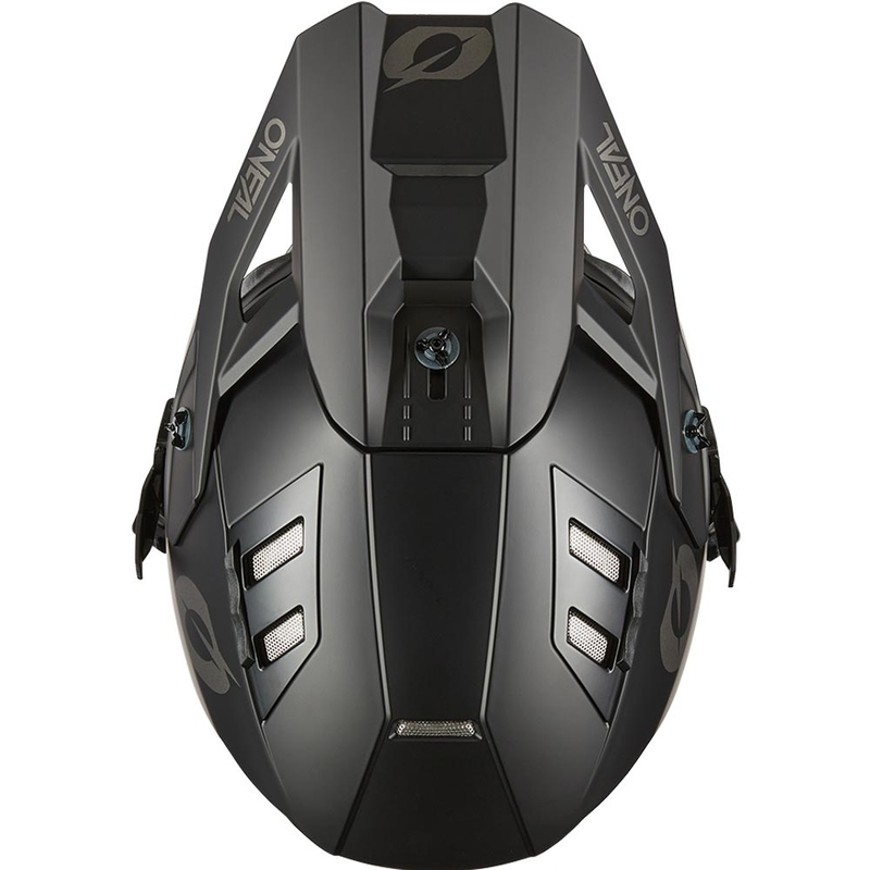 Casco da motocross O'Neal EX-SRS nero opaco
