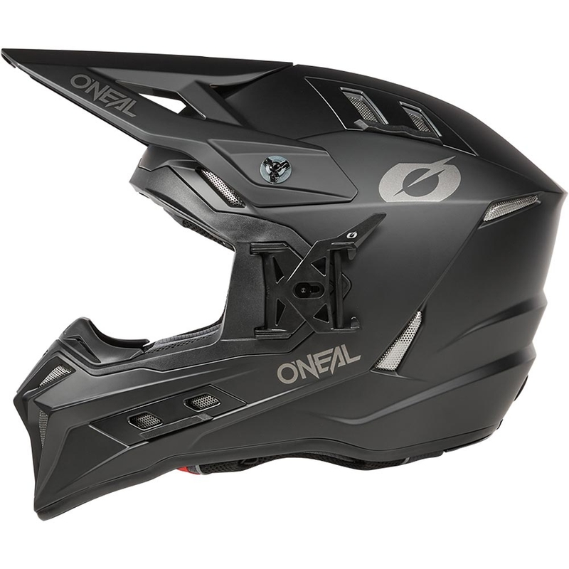 Casco da motocross O'Neal EX-SRS nero opaco