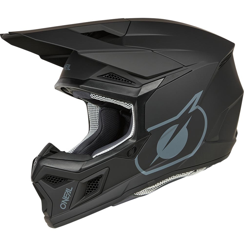 Casco da motocross O´Neal 3SRS Solid nero opaco