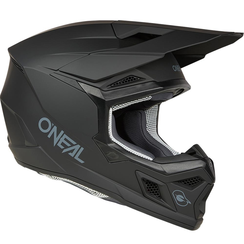 Casco da motocross O´Neal 3SRS Solid nero opaco