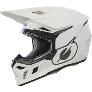 Casco da motocross O´Neal 3SRS, tinta unita bianca opaca.